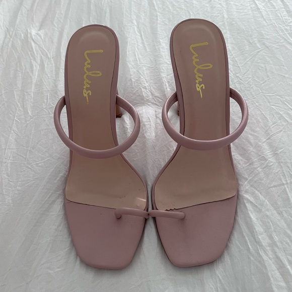 Blush lulus Mimi heels - Picture 2 of 3